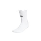 ADIDAS FOOTBALL GRIP PRINTED CUSHIONED CREW SOCKS - WHITE/BLACK