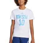 ADIDAS MESSI GRAPHIC KIDS TEE - WHITE
