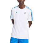 ADIDAS REAL MADRID TERRACE ICONS TEE - WHITE/BLUEBIRD