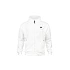 ARI KIDS TAG FULL ZIP HOODED JACKET - WHITE/WHITE/BLACK