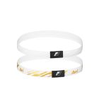 ARI SLASH ELASTIC HEADBAND - WHITE/GOLD/WHITE