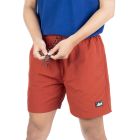 ARI SMART RELAXED SHORTS - BRICK RED/BLACK/WHITE