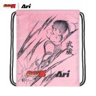 ARI X TSUBASA 2025 MISUGI GYMSACK - PINK/BLACK/RED