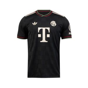 ADIDAS BAYERN MUNICH 2025/2026 THIRD PLAYER JERSEY - BLACK/HALO IVORY
