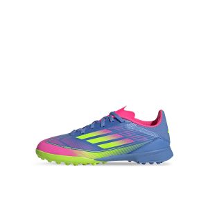 ADIDAS F50 LEAGUE TF J - BLUE FUSION/LUCID LEMON/LUCID PINK