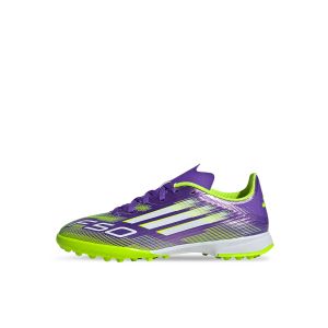 ADIDAS F50 LEAGUE TF J - PURPLE RUSH/FTWR WHITE/LUCID LEMON