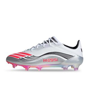 ADIDAS F50 MESSI ELITE FG - FTWR WHITE/LUCID RED/SILVER MET