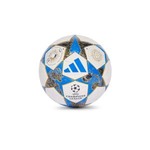 ADIDAS UCL MINI BALL - WHITE/DARK BLUE/GOLD MET