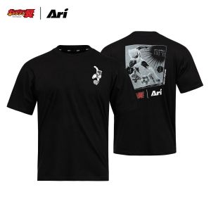 ARI X TSUBASA 2025 HYUGA REGULAR TEE - BLACK/WHITE/RED