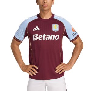 ADIDAS ASTON VILLA 2025/2026 HOME PLAYER JERSEY - MAROON/GLOW BLUE