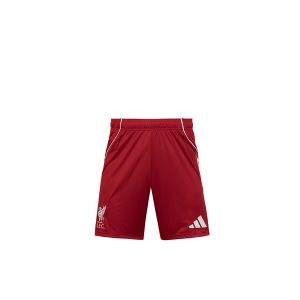 ADIDAS LIVERPOOL 2025/2026 HOME KIDS SHORTS - STRAWBERRY RED
