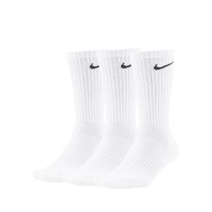 NIKE EVERYDAY CUSHIONED CREW 3 PAIRS - WHITE/BLACK