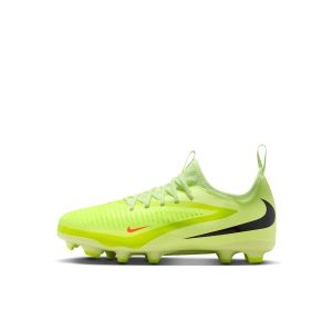 NIKE JR PHANTOM 6 LOW ACADEMY FG/MG - HYPER CRIMSON/BLACK/LIMELIGHT