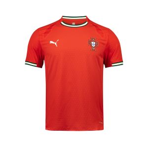 PUMA PORTUGAL 2025 HOME PLAYER JERSEY - SPORT RED/SUGARED ALMOND
