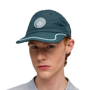 PUMA MANCHESTER CITY 2025/2026 CELLERRATOR CAP - GREEN TERRAIN/TURQUOISE SURF