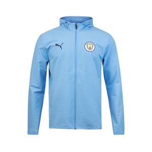 PUMA MANCHESTER CITY 2025/2026 TRAINING SOFTSHELL JACKET - TEAM LIGHT BLUE/PUMA WHITE