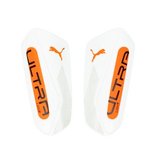 PUMA ULTRA LIGHT SLEEVE SHIN GUARDS - PUMA WHITE/GLOWING RED
